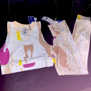 Adidas tank and leggings set